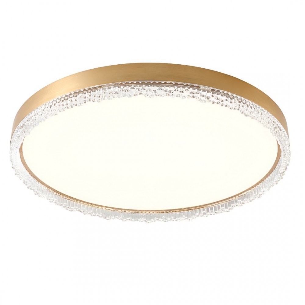 Ceiling lamp Incanti Monarch, metal, matt gold, LED CCT, 53W, 3329 lumens, 3000K/4000K/6000K, D.60 cm