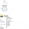 Suspension Incanti Monarch, metal, sand black, LED CCT, 53W, 3060 lumens, 3000K/4000K/6000K, D.60 cm