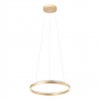 Suspension Incanti Monarch, metal, matt gold, LED CCT, 53W, 3060 lumens, 3000K/4000K/6000K, D.60 cm