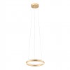 Suspension Incanti Monarch, metal, matt gold, LED CCT, 40W, 2391 lumens, 3000K/4000K/6000K, D.40 cm