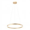 Suspension Incanti Monarch, metal, matt gold, LED CCT, 60W, 3665 lumens, 3000K/4000K/6000K, D.80 cm