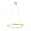 Suspension Incanti Oblige, metal, gold plated, dimmable, LED CCT, 42W, 3326 lumens, 3000K/4000K/6000K, D.80 cm