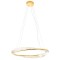 Suspension Incanti Oblige, metal, gold plated, dimmable, LED CCT, 52W, 4118 lumens, 3000K/4000K/6000K, D.100 cm