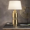 Table lamp Incanti Perpetuo, metal, matt gold, textile beige, 1XE27, H.50 cm