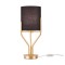 Table lamp Incanti Poseido, metal, matt gold, textile beige, 1XE27, H.45 cm