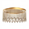 Ceiling lamp Incanti Vanesia, metal, brushed gold, dimmable, LED CCT, 28W, 2200 lumens, 3000K/4000K/6000K, D.40 cm