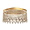 Ceiling lamp Incanti Vanesia, metal, brushed gold, dimmable, LED CCT, 28W, 2200 lumens, 3000K/4000K/6000K, D.40 cm