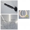 Linear lighting system Redo Freedom 360, metal, sand black, dimmable, LED, 90W, 3300 lumens, warm white 3000K, L.10 m