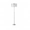 Floor lamp Smarter Astrid, metal, chrome, fabric, 1XE27, H.152 cm