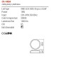 Ceiling lamp Redo Naji, metal, glass, chrome, LED, 18W, 1120 lumens, warm white 3000K, D.35 cm