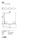 Pendant lamp Redo Talis, metal, glass, bronze, 3XE14, L.85 cm