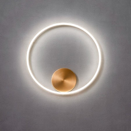 Wall lamp Redo Orbit, metal, bronze, LED, 26W, 2305 lumens, warm white 3000K, D.40 cm