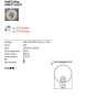 Wall lamp Redo Orbit, metal, bronze, LED, 40,5W, 3568 lumens, warm white 3000K, D.60 cm