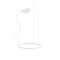 Pendant lamp Redo Orbit, metal, sand white, LED, 42W, 3568 lumens, warm white 3000K, D.60 cm