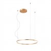 Pendant lamp Redo Orbit, metal, bronze, LED, 42W, 3568 lumens, warm white 3000K, D.60 cm