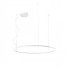 Pendant lamp Redo Orbit, metal, sand white, LED, 68W, 5465 lumens, warm white 3000K, D.100 cm