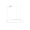 Pendant lamp Redo Orbit, metal, sand white, LED, 68W, 5465 lumens, warm white 3000K, D.100 cm