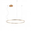 Pendant lamp Redo Orbit, metal, bronze, LED, 68W, 5465 lumens, warm white 3000K, D.100 cm
