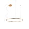 Pendant lamp Redo Orbit, metal, bronze, LED, 68W, 5465 lumens, warm white 3000K, D.100 cm
