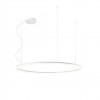 Pendant lamp Redo Orbit, metal, sand white, LED, 76W, 6805 lumens, warm white 3000K, D.120 cm