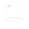 Pendant lamp Redo Orbit, metal, sand white, LED, 76W, 6805 lumens, warm white 3000K, D.120 cm
