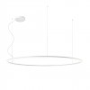 Pendant lamp Redo Orbit, metal, sand white, LED, 110W, 8372 lumens, warm white 3000K, D.150 cm