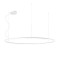 Pendant lamp Redo Orbit, metal, sand white, LED, 110W, 8372 lumens, warm white 3000K, D.150 cm