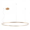 Pendant lamp Redo Orbit, metal, bronze, LED, 110W, 8372 lumens, warm white 3000K, D.150 cm