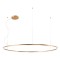 Pendant lamp Redo Orbit, metal, bronze, LED, 110W, 8372 lumens, warm white 3000K, D.150 cm