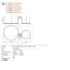 Pendant lamp Redo Orbit, metal, sand black, LED, 40,5W + 68W, 9468 lumens, neutral white 4000K