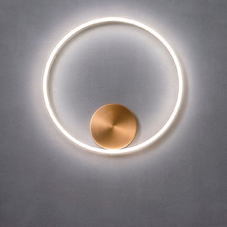 Wall lamp Redo Orbit, metal, bronze, LED, 26W, 2425 lumens, neutral white 4000K, D.40 cm