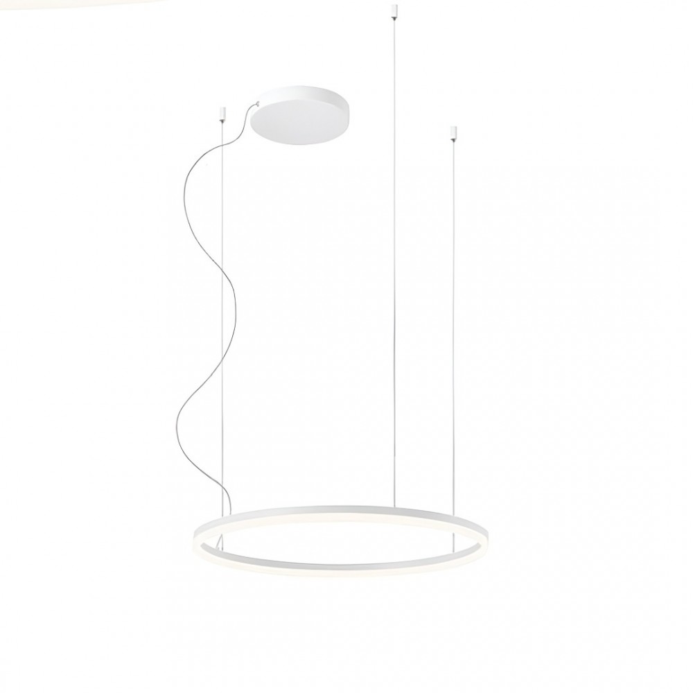 Pendant lamp Redo Orbit, metal, sand white, LED, 42W, 3755 lumens, neutral white 4000K, D.60 cm
