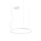 Pendant lamp Redo Orbit, metal, sand white, LED, 55W, 5088 lumens, neutral white 4000K, D.80 cm