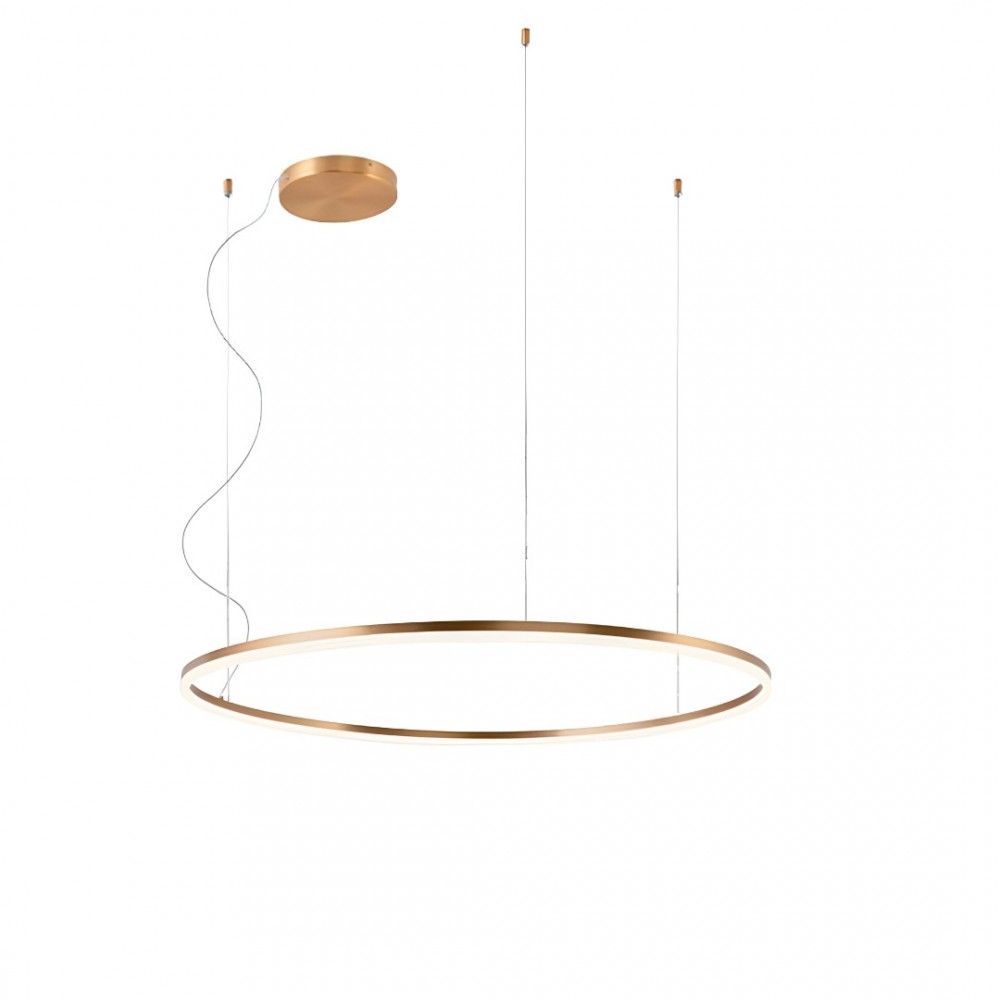 Pendant lamp Redo Orbit, metal, bronze, LED, 68W, 5713 lumens, neutral white 4000K, D.100 cm