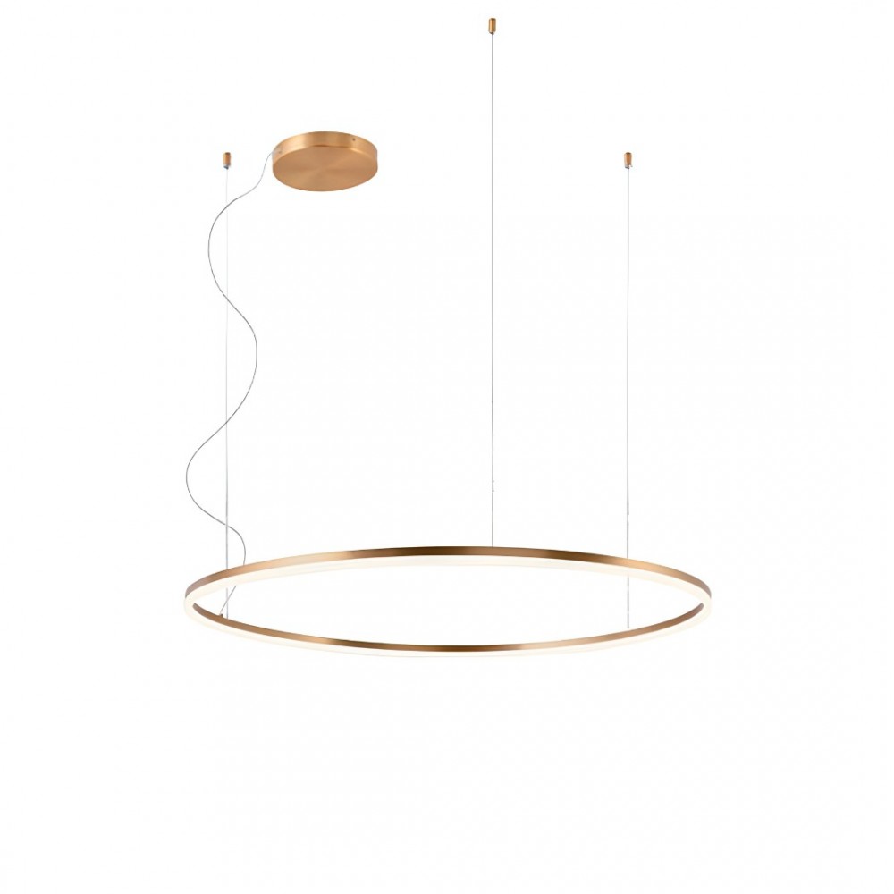 Pendant lamp Redo Orbit, metal, bronze, LED, 68W, 5713 lumens, neutral white 4000K, D.100 cm