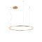 Pendant lamp Redo Orbit, metal, bronze, LED, 68W, 5713 lumens, neutral white 4000K, D.100 cm