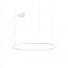 Pendant lamp Redo Orbit, metal, sand white, LED, 76W, 7159 lumens, neutral white 4000K, D.120 cm
