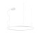Pendant lamp Redo Orbit, metal, sand white, LED, 76W, 7159 lumens, neutral white 4000K, D.120 cm