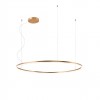 Pendant lamp Redo Orbit, metal, bronze, LED, 76W, 7159 lumens, neutral white 4000K, D.120 cm