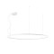 Pendant lamp Redo Orbit, metal, sand white, LED, 110W, 8793 lumens, neutral white 4000K, D.150 cm