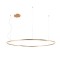 Pendant lamp Redo Orbit, metal, bronze, LED, 110W, 8793 lumens, neutral white 4000K, D.150 cm 