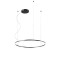 Pendant lamp Redo Orbit, metal, sand black, LED, 55W, 4853 lumens, warm white 3000K, D.80 cm
