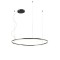 Pendant lamp Redo Orbit, metal, sand black, LED, 68W, 5465 lumens, warm white 3000K, D.100 cm
