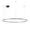Pendant lamp Redo Orbit, metal, sand black, LED, 110W, 8372 lumens, warm white 3000K, D.150 cm