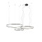 Pendant lamp Redo Orbit, metal, sand black, LED, 40,5W + 55W + 68W, 13967 lumens, warm white 3000K