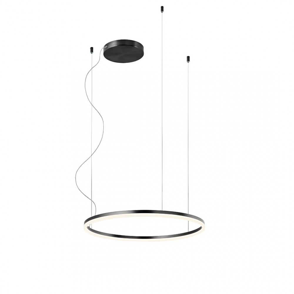Pendant lamp Redo Orbit, metal, sand black, LED, 42W, 3755 lumens, neutral white 4000K, D.60 cm