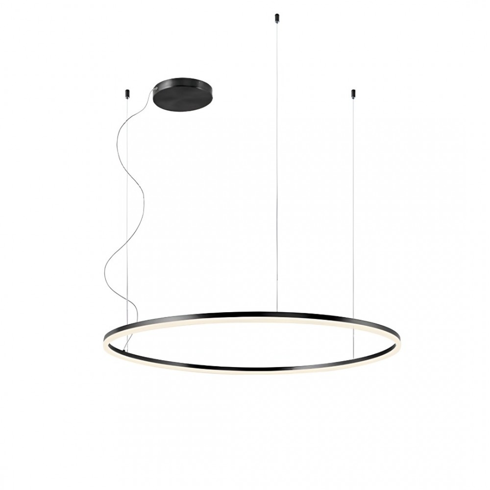 Pendant lamp Redo Orbit, metal, sand black, LED, 68W, 5713 lumens, neutral white 4000K, D.100 cm