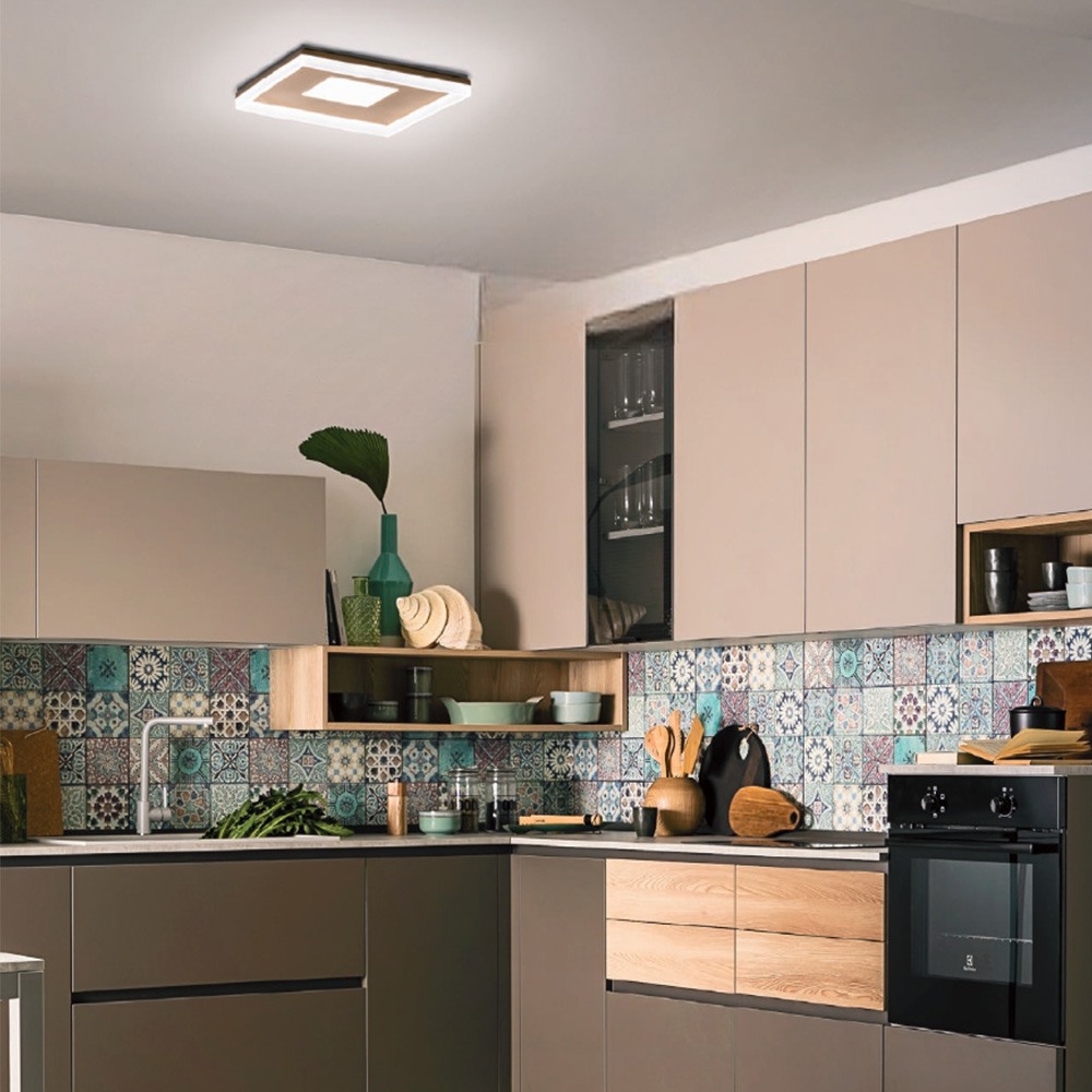 Ceiling lamp Redo Maya, metal, sand gold, LED, 55W, 3575 lumens, warm white 3000K, L.51 cm