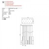 Pendant lamp Redo Madison, metal, matt gold, LED, 56W, 3808 lumens, warm white 3000K, L.70 cm