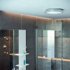 Ceiling lamp Smarter Amon, metal, chrome, LED, 18W, 930 lumens, neutral white 4000K, D.33.5 cm
